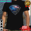 Detroit Lions and Detroit Tigers superman American flag logo shirt