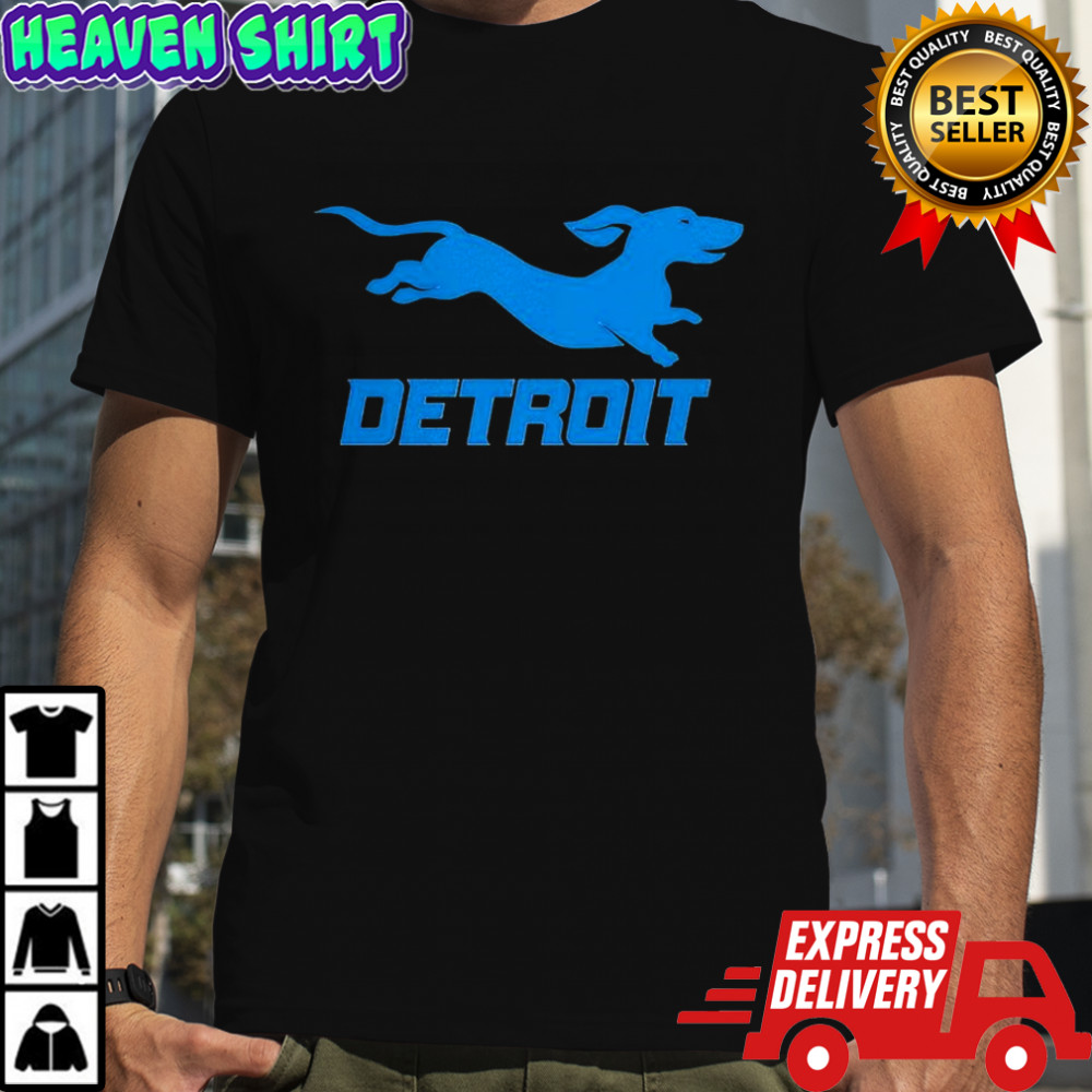 Detroit Lions football Dachshund logo shirt