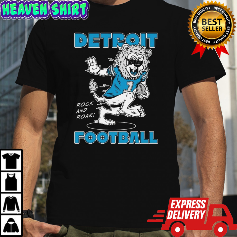Detroit Lions Football Rock And Roar Mascot 2025 Shirt