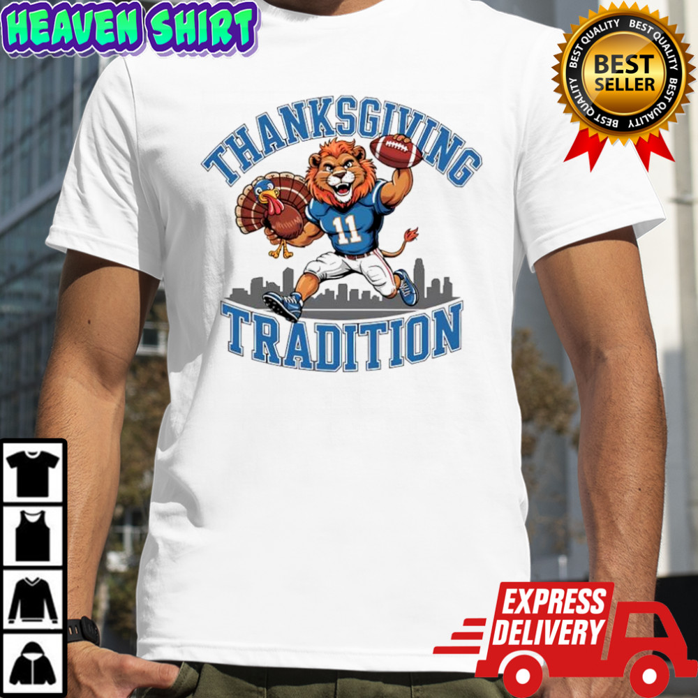 Detroit Lions Thanksgiving Game Day Tradition logo shirt