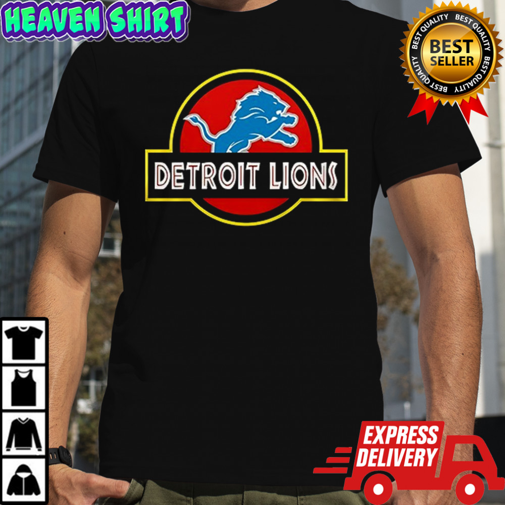 Detroit Lions x Jurassic Park life finds a way shirt