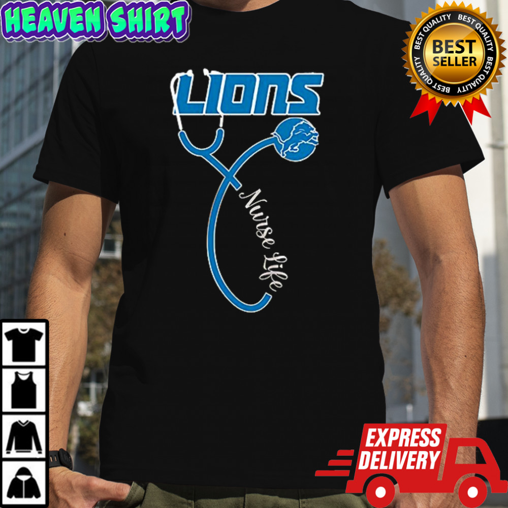 Detroit Lions x Nurse life it’s a work of heart shirt