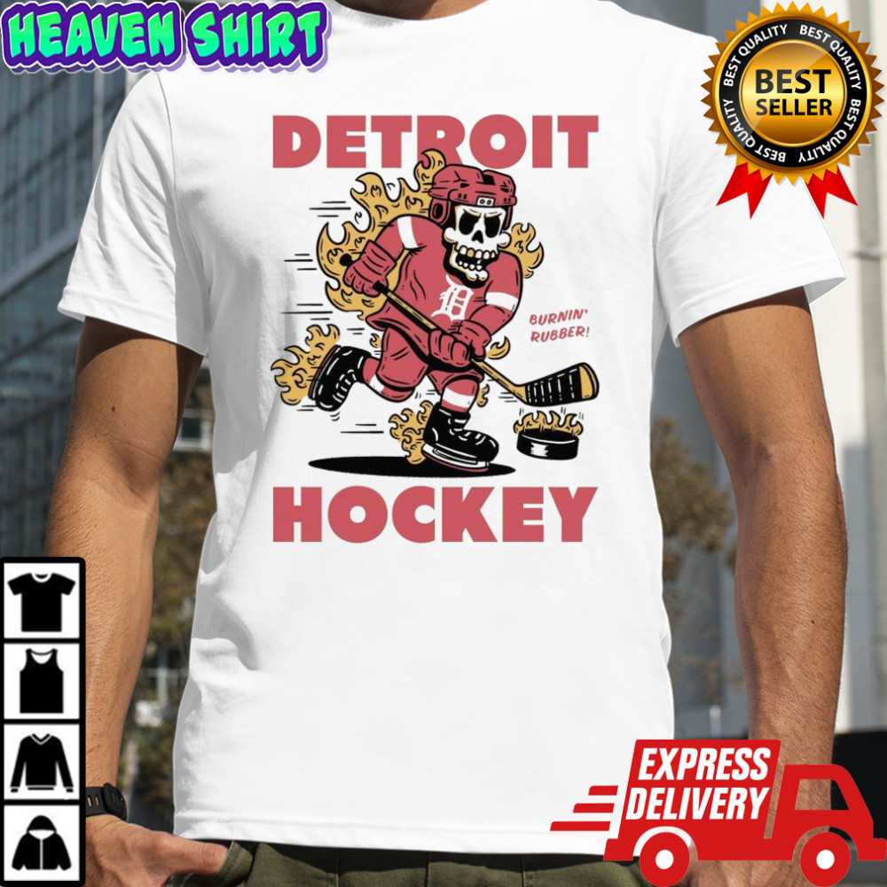Detroit Red Wings Hockey Burnin’ Rubber Mascot 2025 Shirt