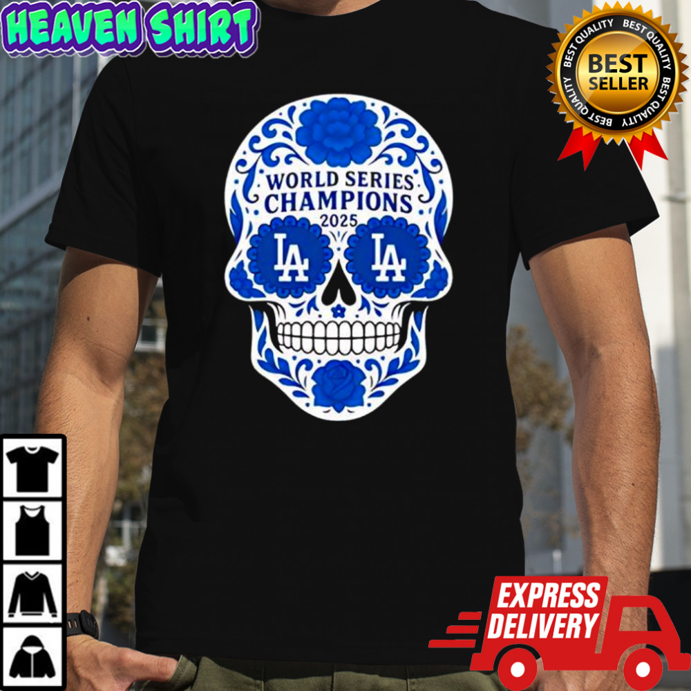 Dia de los Dodgers skull shirt