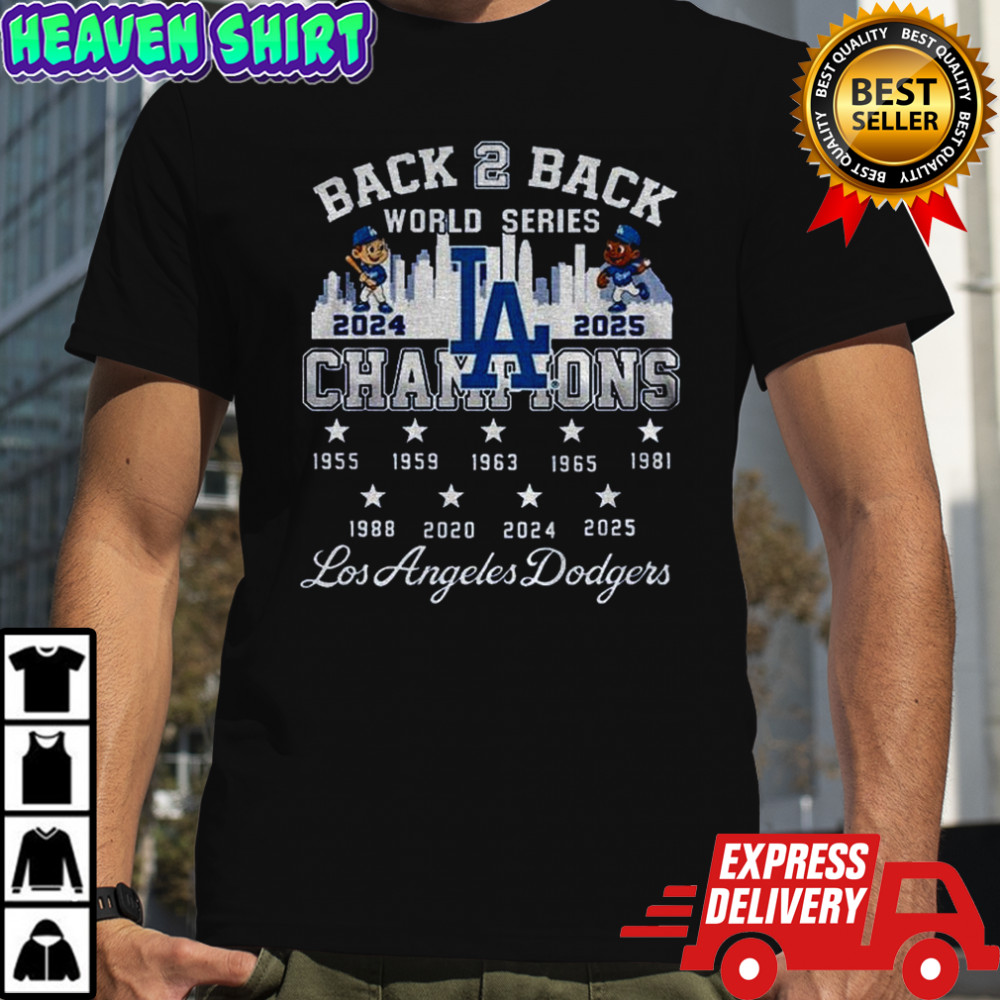 Dodgers Back 2 Back World Series Champions 2024-2025 shirt