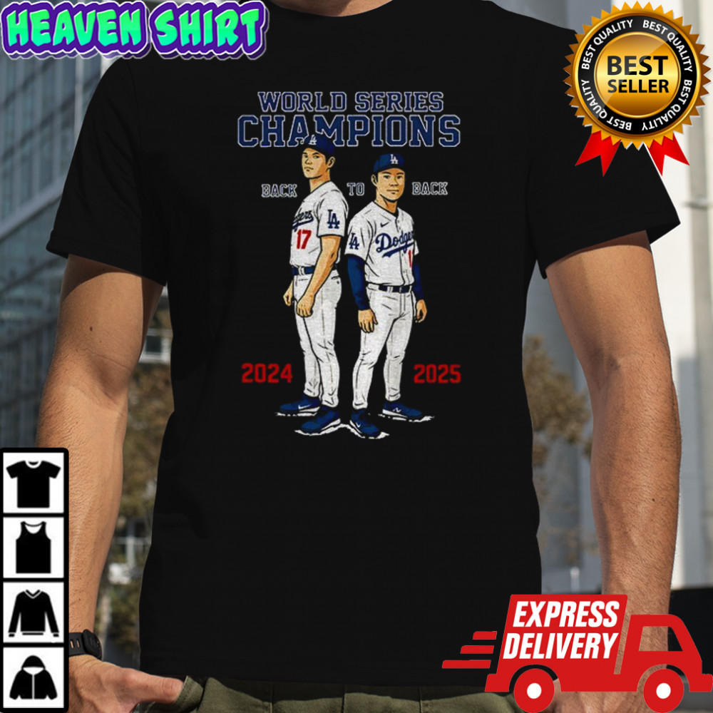 Dodgers Back-to-Back World Series Champions Ohtani and Yamamoto shirt