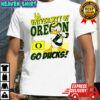 Donald Duck University Oregon Ducks mascot go ducks graphic shirt