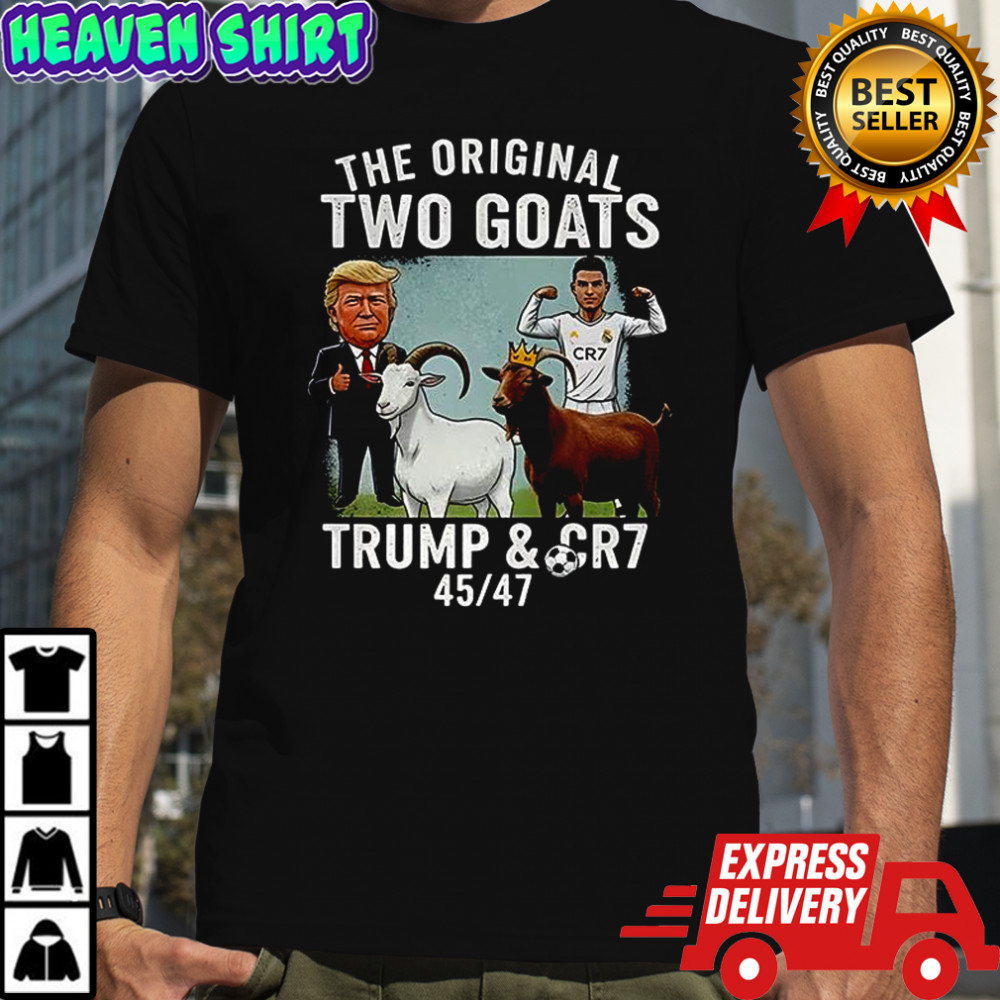 Donald Trump and Cristiano Ronaldo the original two goats shirt
