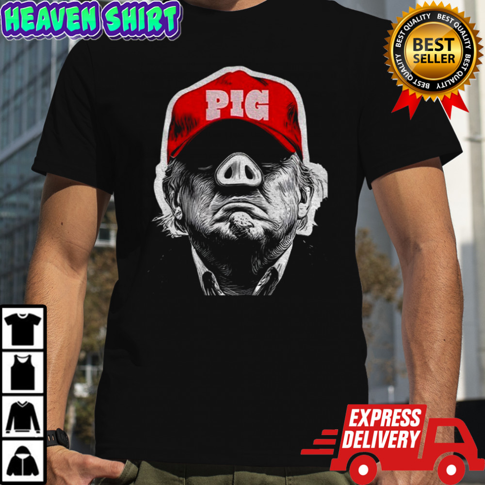 Donald Trump Pig Donnie The Liar-in-Chief Exposed funny meme shirt