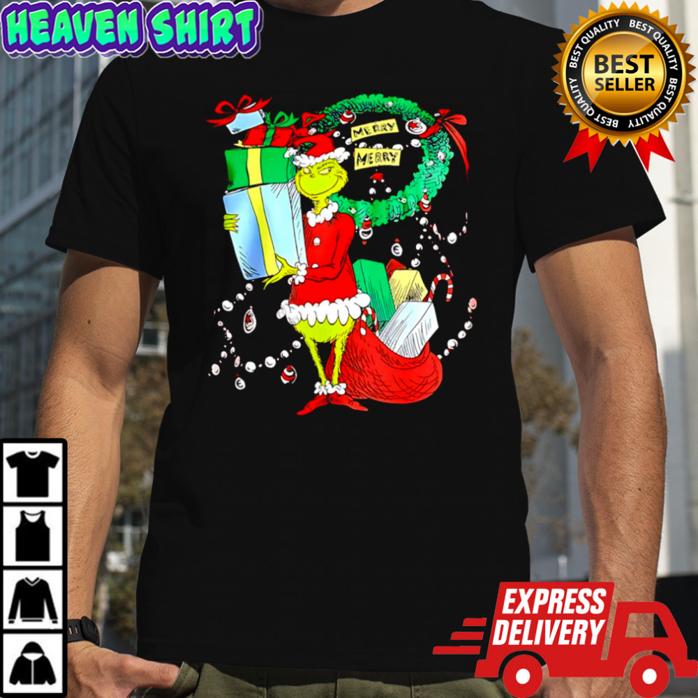 Dr Seuss The Grinch Merry Merry Christmas 2025 shirt