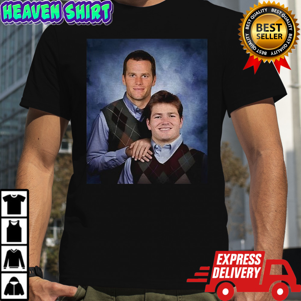 Drake Maye and Tom Brady Stepbrothers New England Patriots NFL Football 2025 shirt