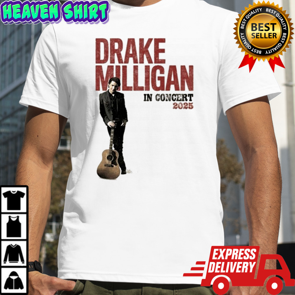 Drake Milligan In Concert 2025 Guitar T-shirt