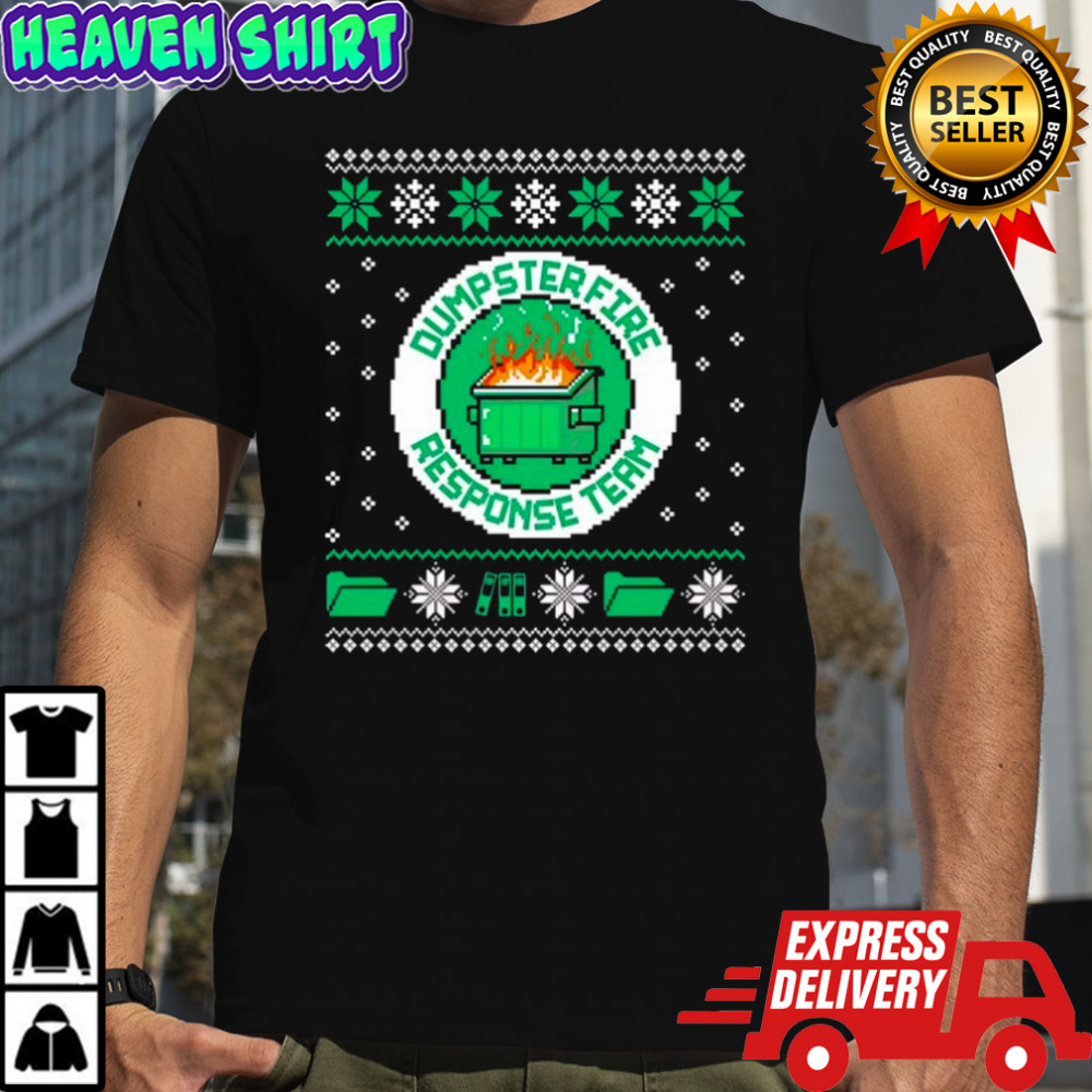 Dumpster fire response team ugly Christmas shirt