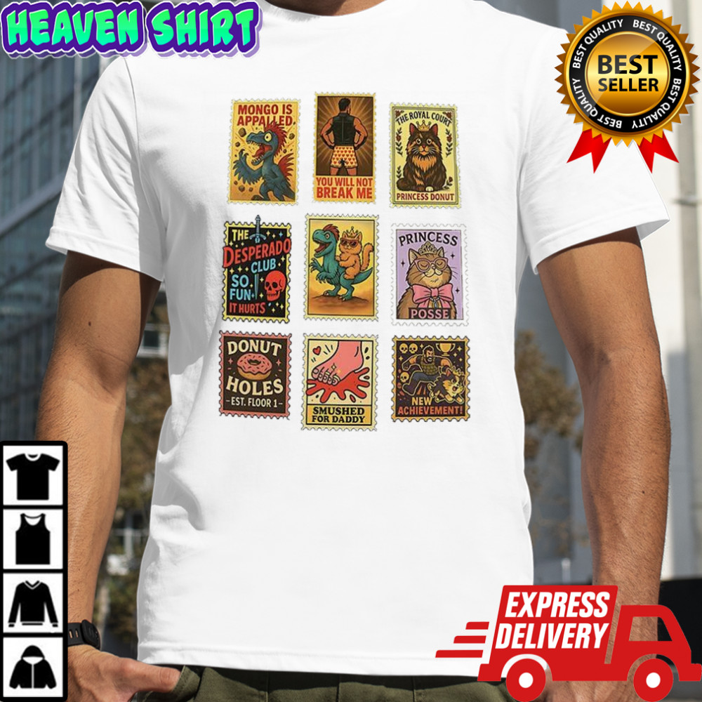 Dungeon Crawler Carl postage stamp vintage shirt