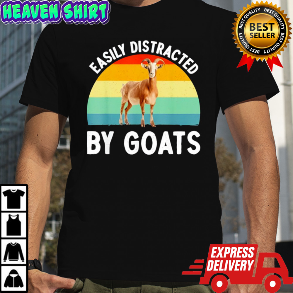 Easily distracted by Goats vintage shirt