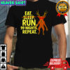 Eat Sleep Run 99 Nights Repeat Scary Deer Funny Gamer Shirt