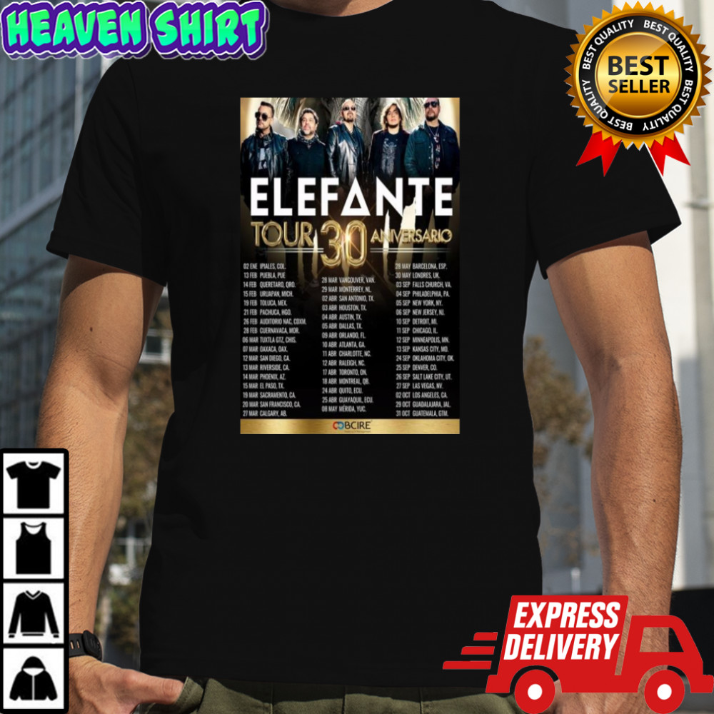 Elefante Tour 30 Aniversary Shirt