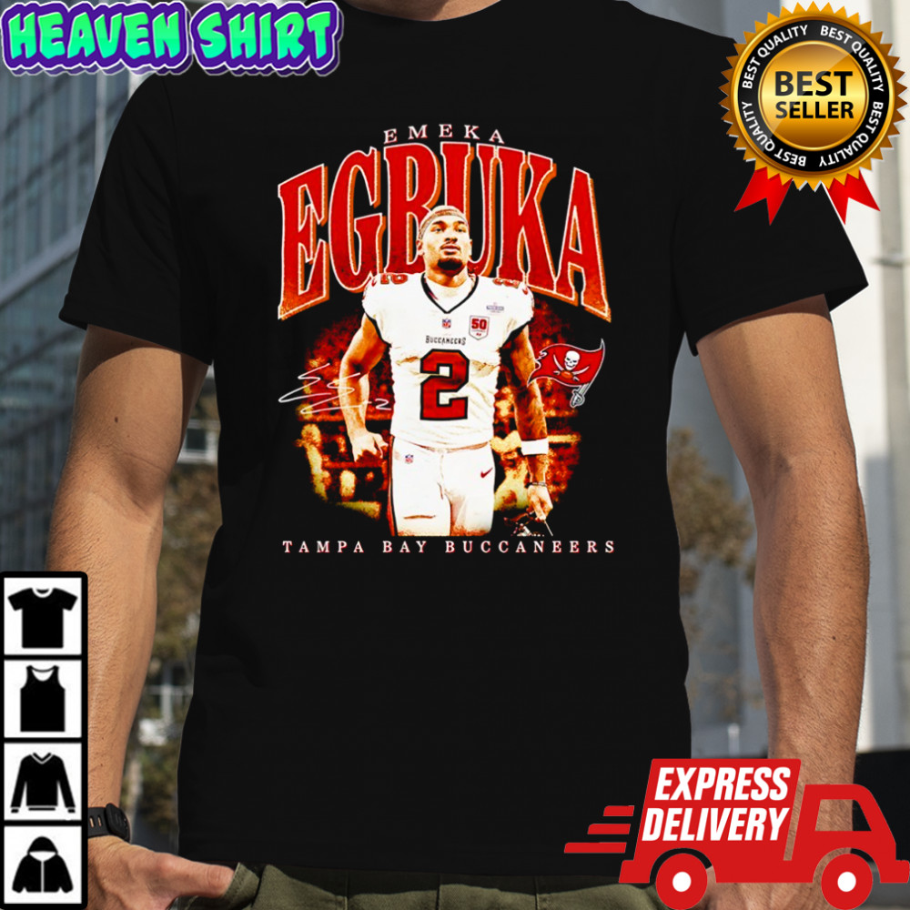Emeka Egbuka Tampa Bay Buccaneers football signature shirt