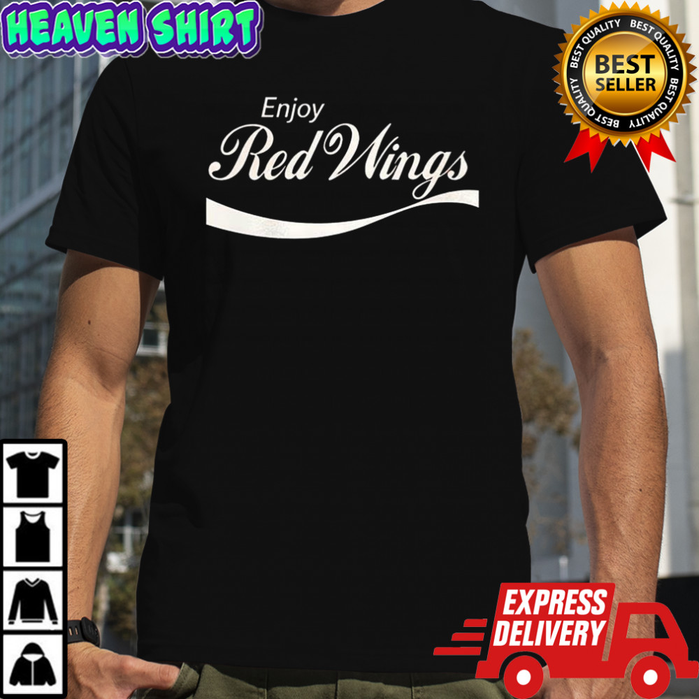 Enjoy Detroit Red Wings Coca-Cola style shirt