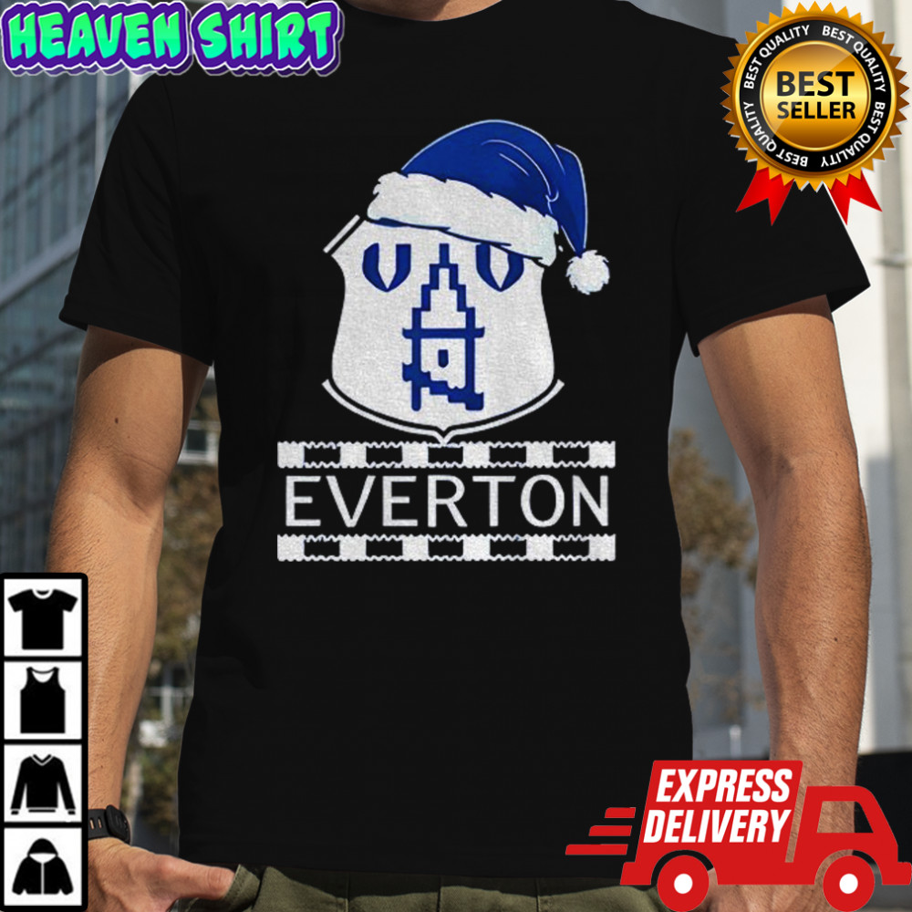 Everton F.C. The Toffees Santa Merry Christmas logo shirt