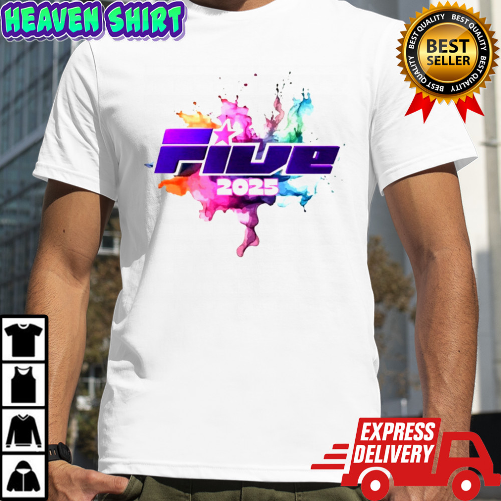 Five reunion boyband music 2025 shirt