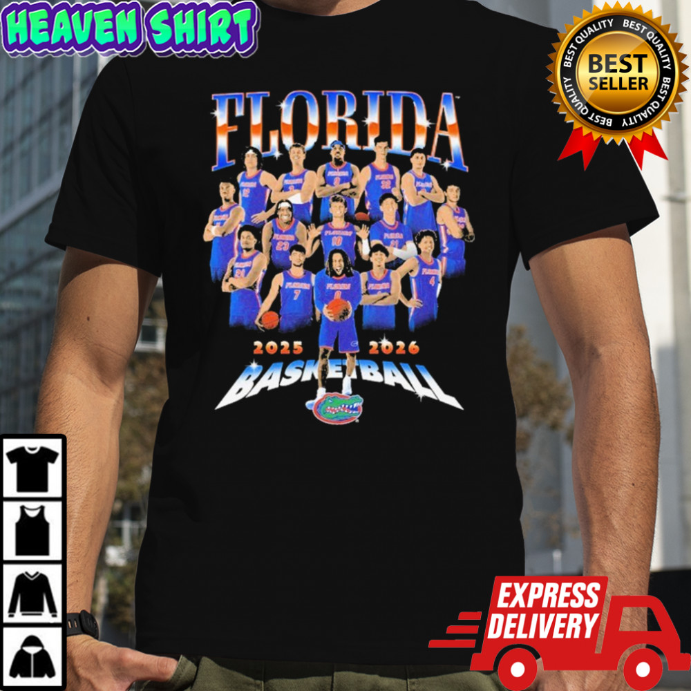 Florida Gators 2025-2026 Men’s Players Basketball Team T-shirt