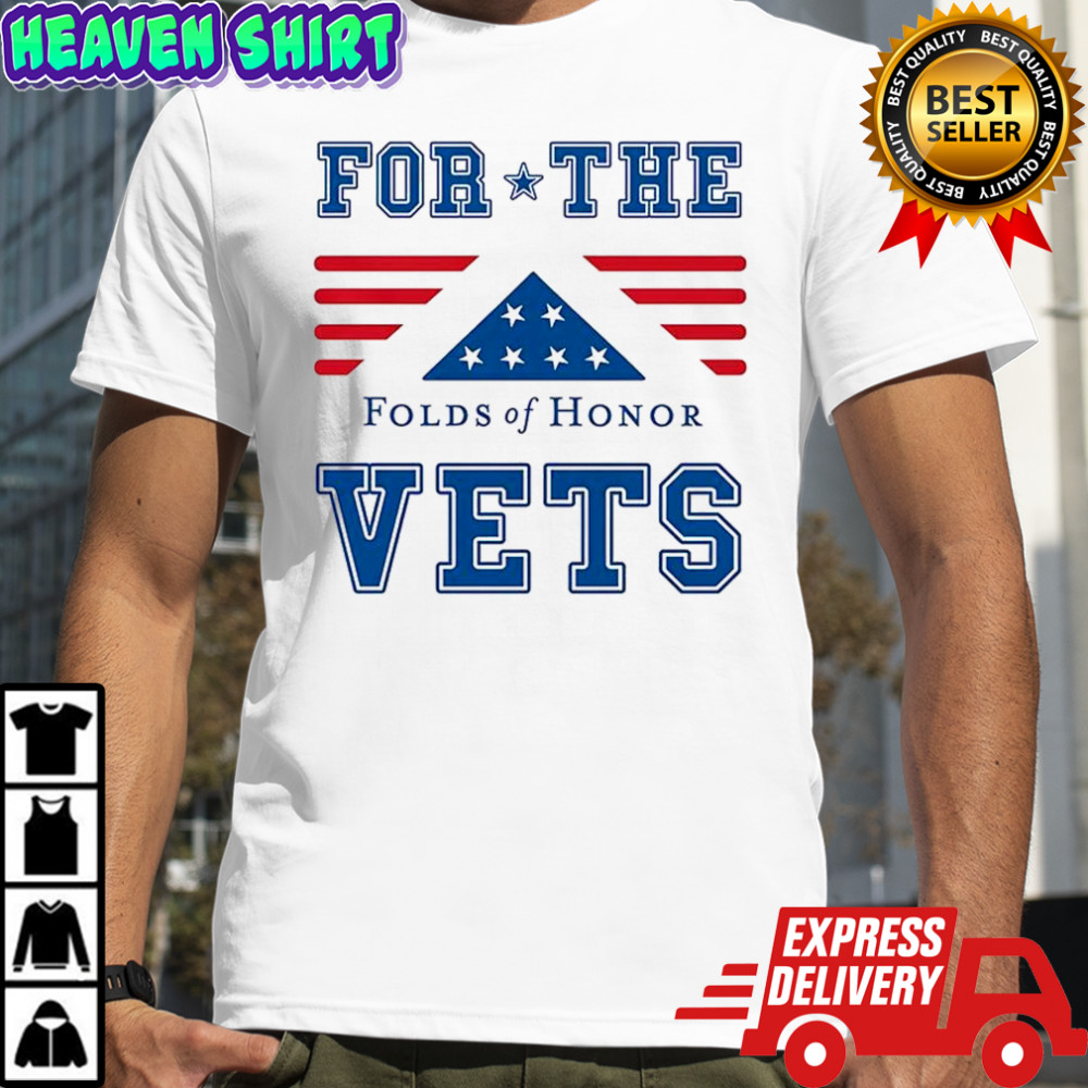 For the vets folds of honor flag logo shirt