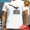 Fork twisting spaghetti barcodes shirt