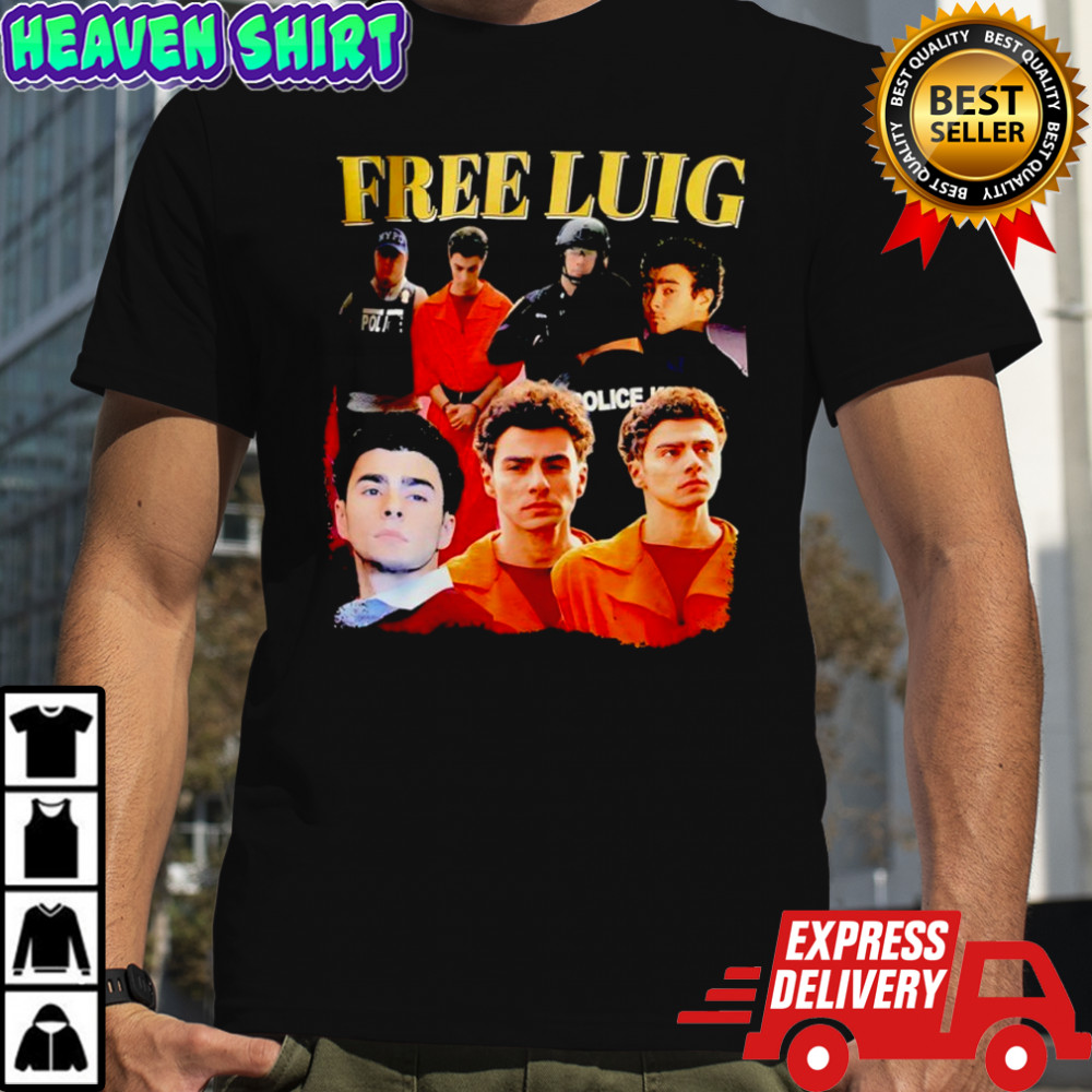 Free Luigi mugshot shirt