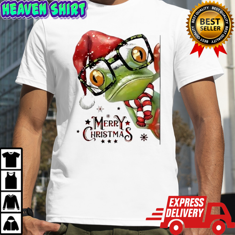Frog Merry Christmas shirt