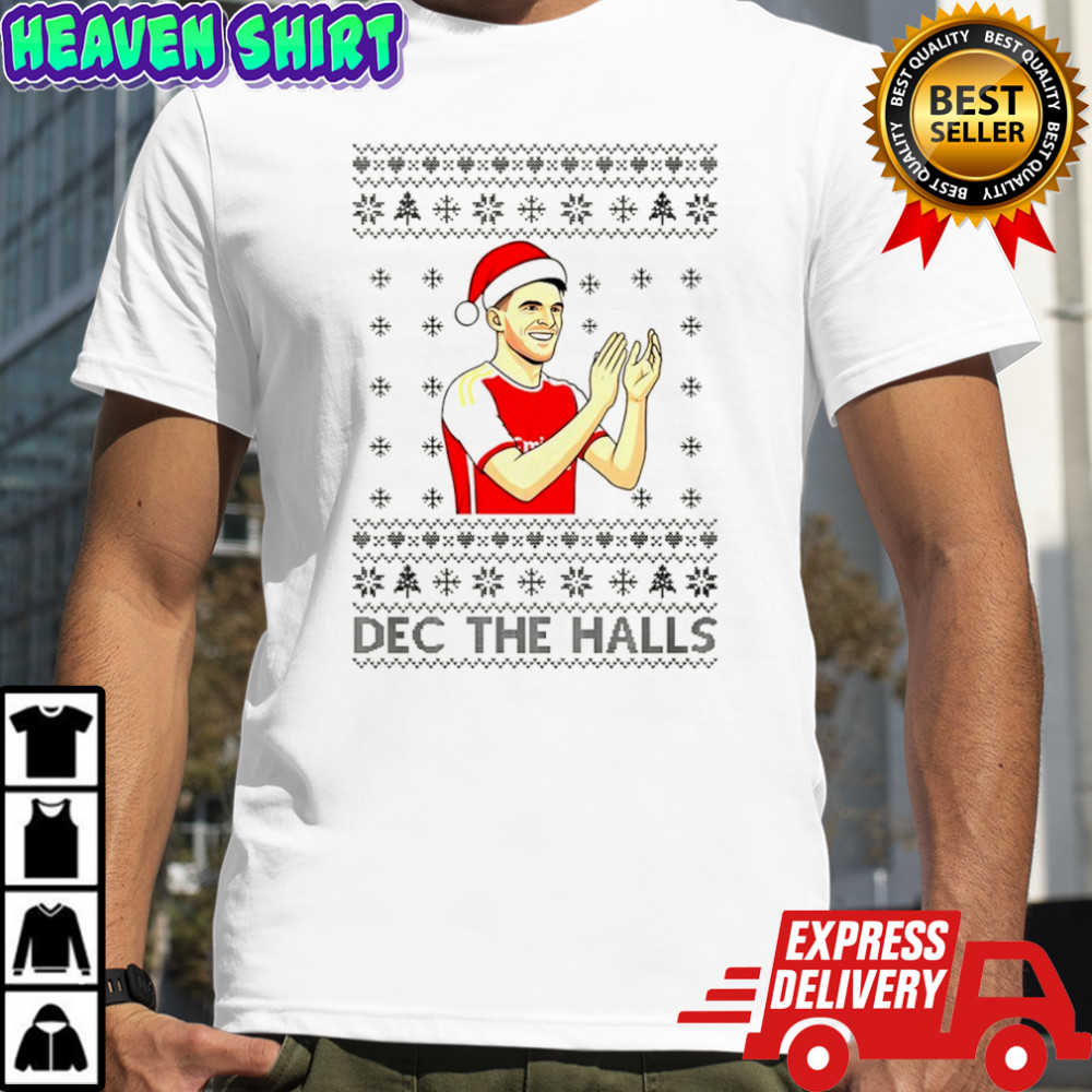 Funny Declan Rice Arsenal Xmas Dec the Halls shirt