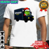 Funny Grinch Santa Claus in Amazon Truck Merry Christmas shirt