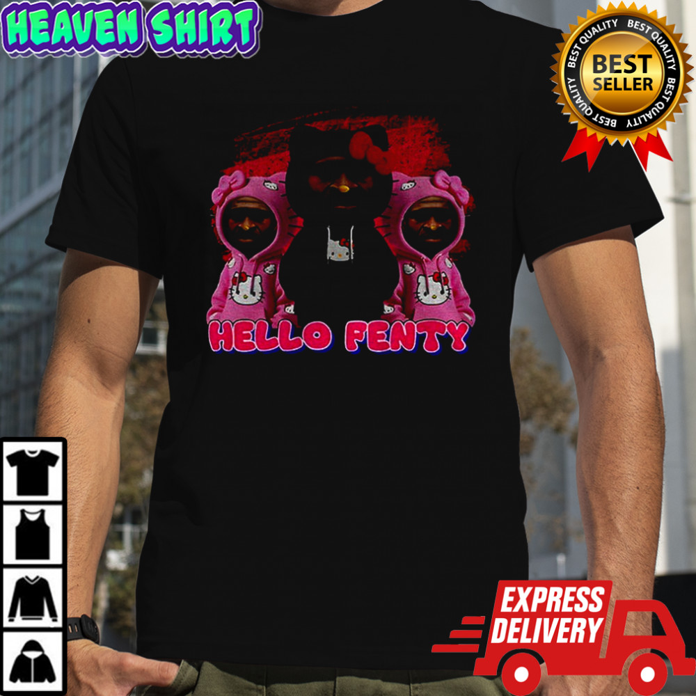 George Floyd Hello Fenty Hello Kitty parody shirt