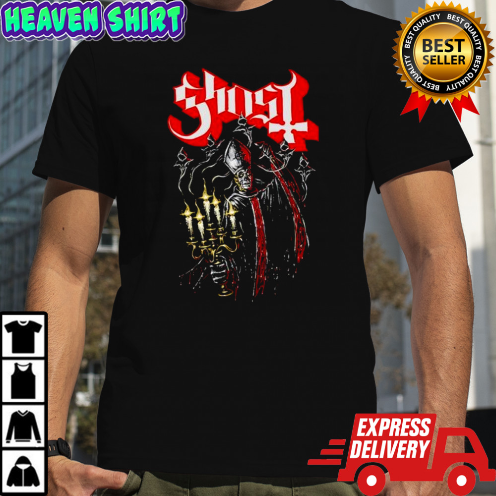 Ghost Haunted Candelabra Official Merchandise shirt