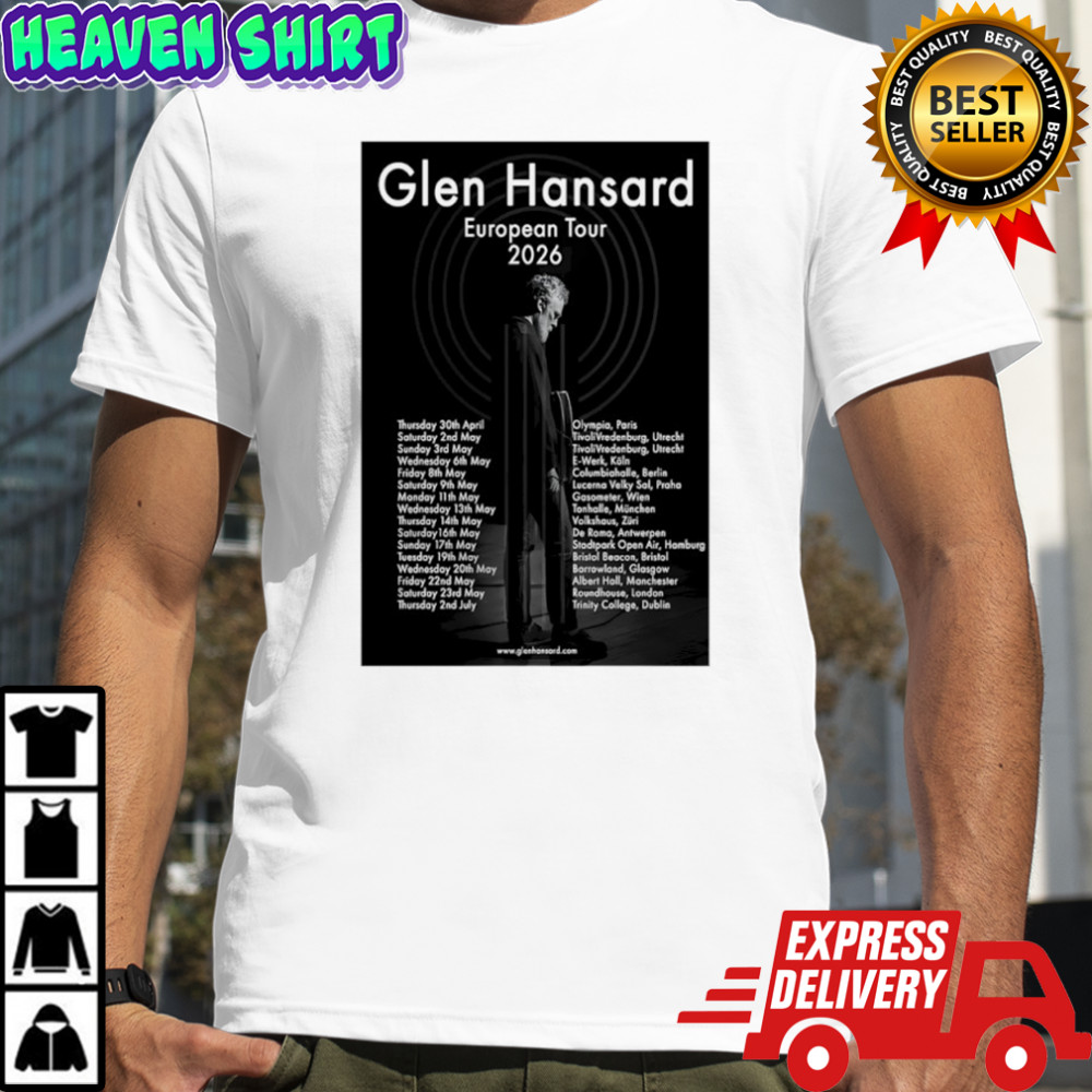 Glen Hansard European tour 2026 poster shirt