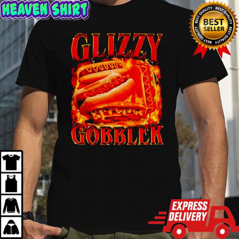 Glizzy Gobbler hotdog graphic shirt