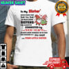 Gnome Xmas to my sister never forget that side by side or miles apart sisters will always Merry Christmas shirt