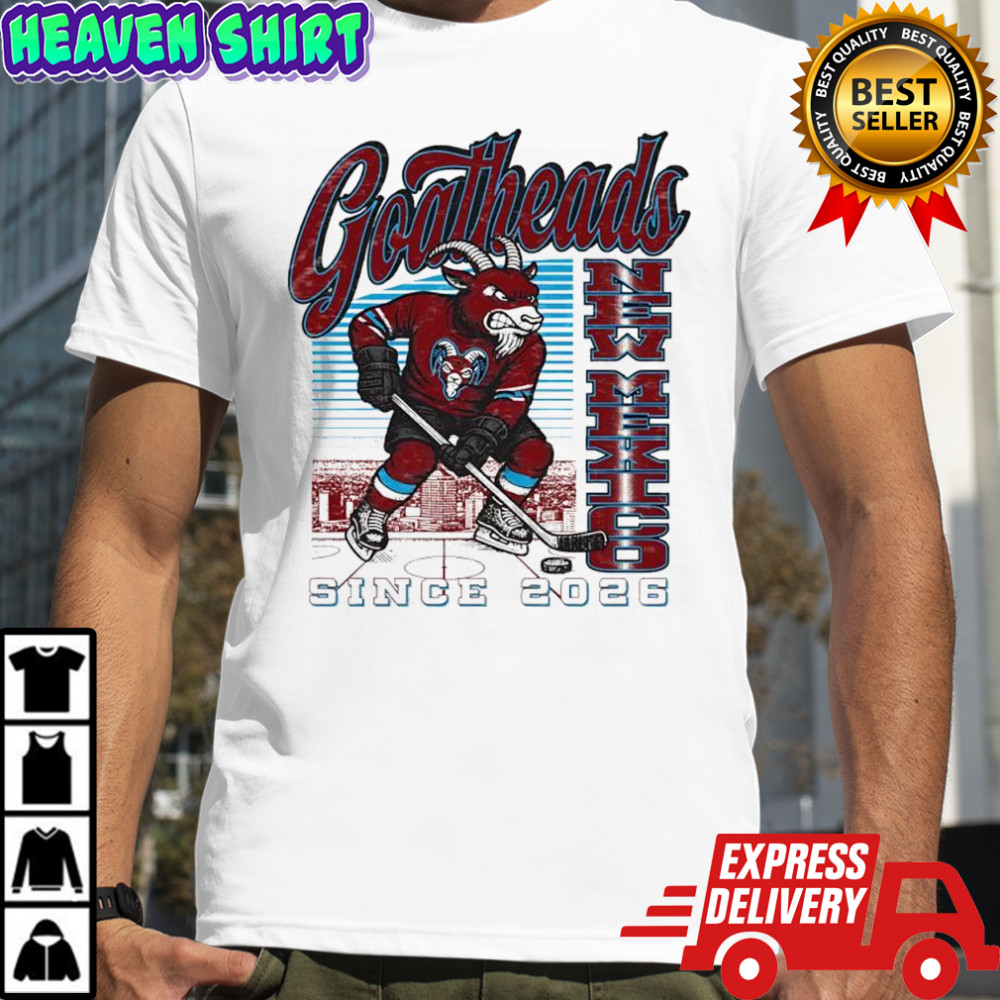 Goatheads New Mexico Hockey mascot since 2026 graphic shirt