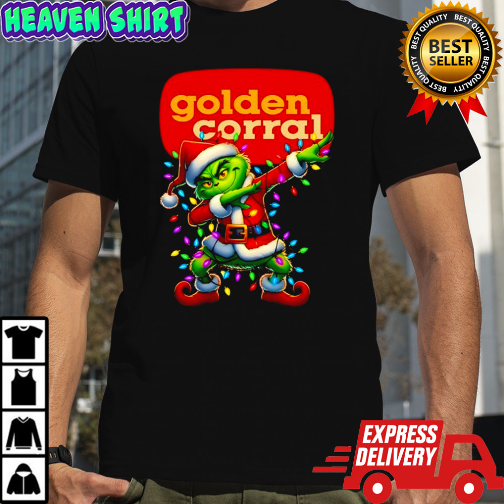 Golden Corral x Grinch Lights Dabbing Christmas shirt