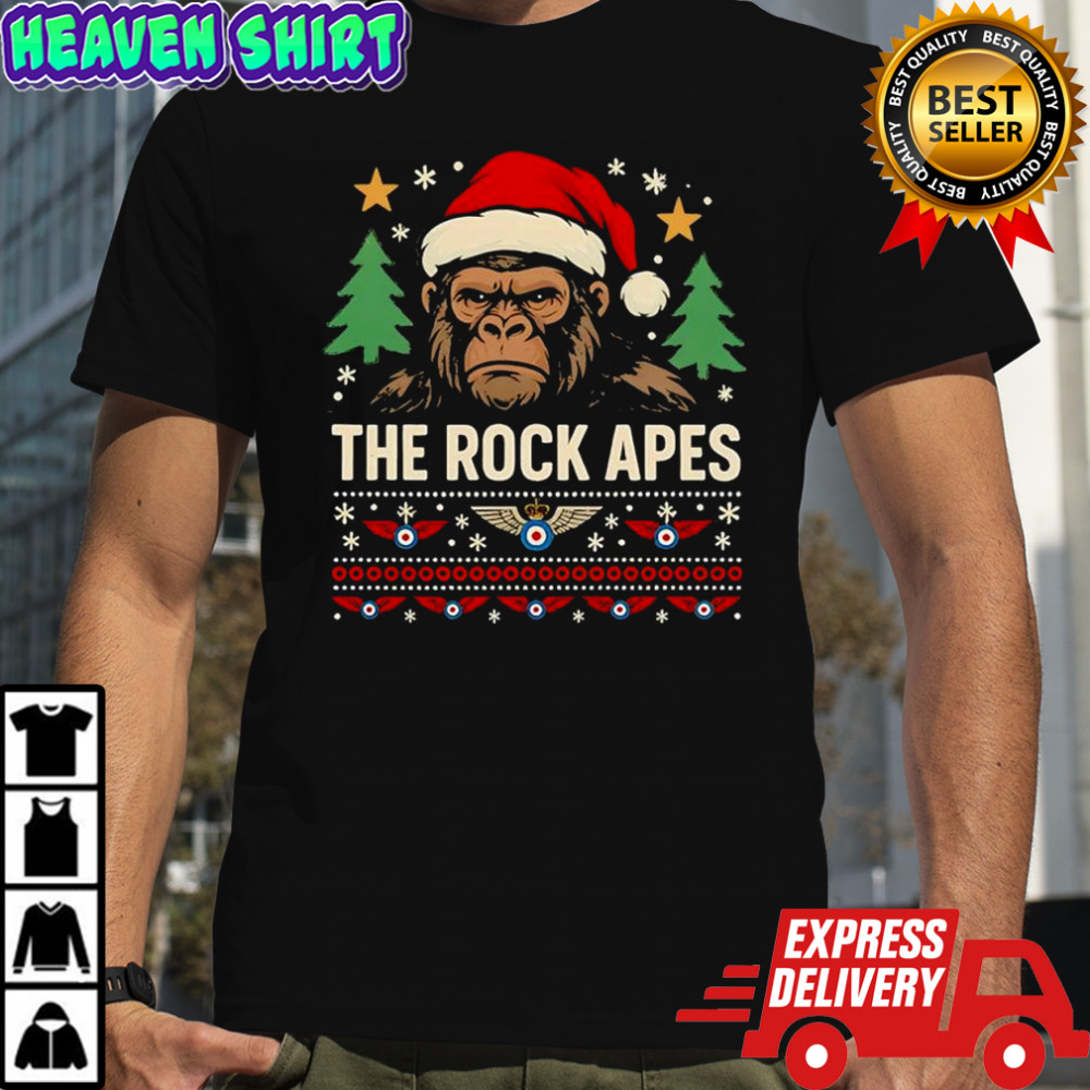 Gorilla The Rock Apes RAF Regiment Christmas shirt