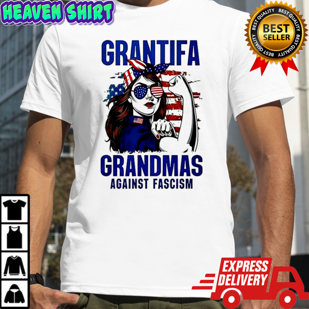 Grantifa grandmas against fascism Woman stronger shirt