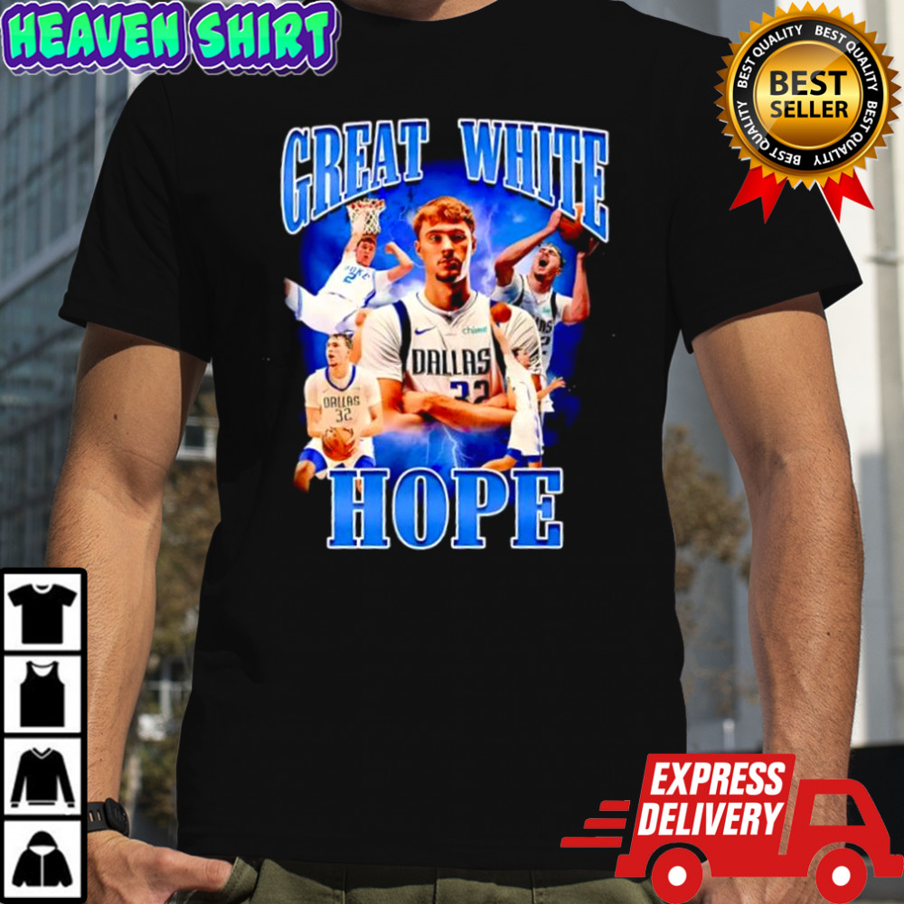 Great White Hope Cooper Flagg Dallas Mavericks player graphic shirt