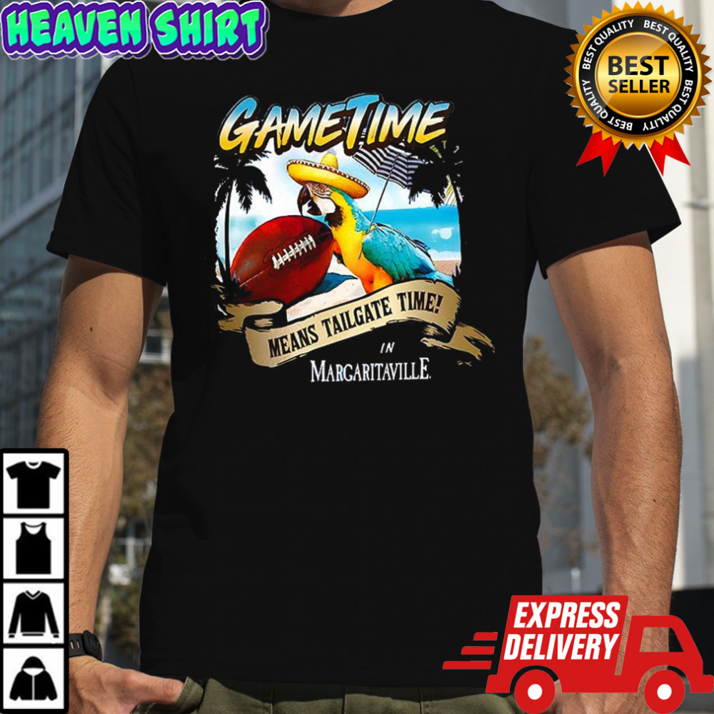 Green Bay Packers football game time means Tailgate time in Margaritaville shirt