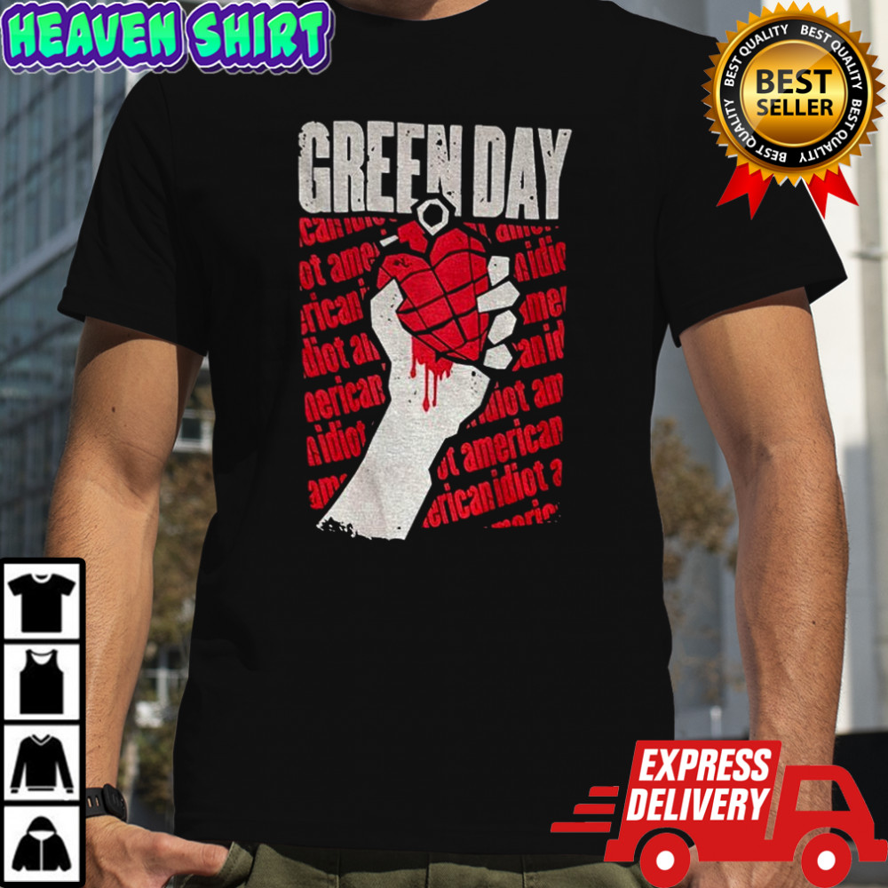 Green Day American Idiot logo shirt