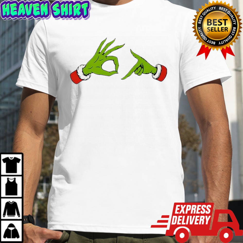 Grinch hands 67 logo meme Christmas shirt