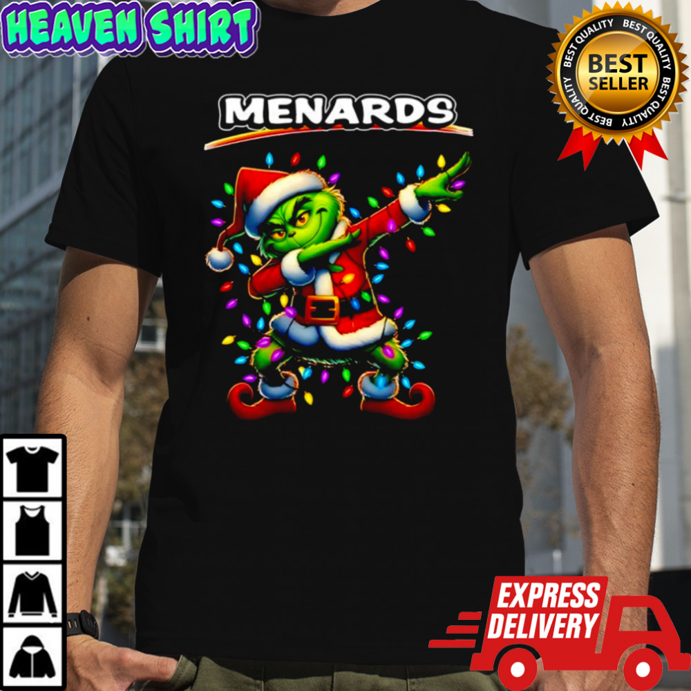 Grinch Lights Dabbing Christmas x Menards shirt