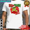Grinch Santa green movie character six seven bruh Merry Christmas shirt