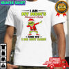 Grinch Santa hat I am my mom’s meanest child and no I do not care shirt