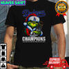 Grinch Santa Los Angeles Dodgers world series champions trophy shirt