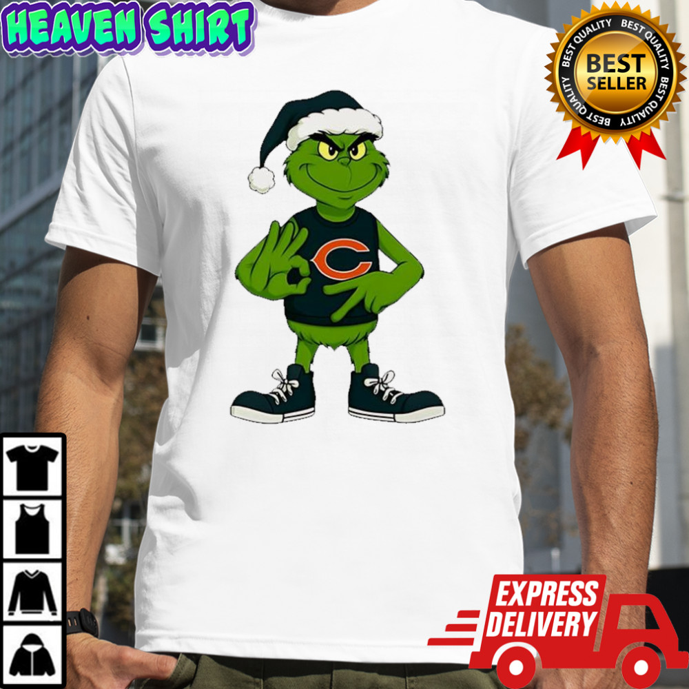 Grinch x Chicago Bears football six seven meme Christmas shirt
